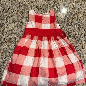 Joe Fresh Red and White Plaid Kids Dress